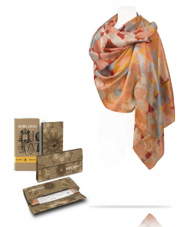 Палантин Женский SN40-OMBRE/FUCSHIA